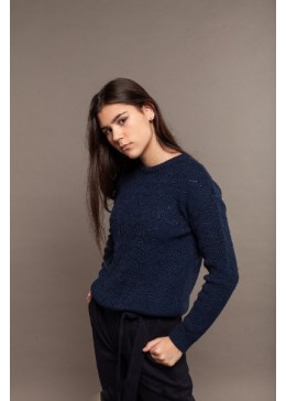TopHat темно-синий свитер для девочки 19807